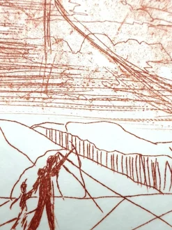 Pamono Salvador Dali, John Kennedy, 1968, Etching> Surrealist