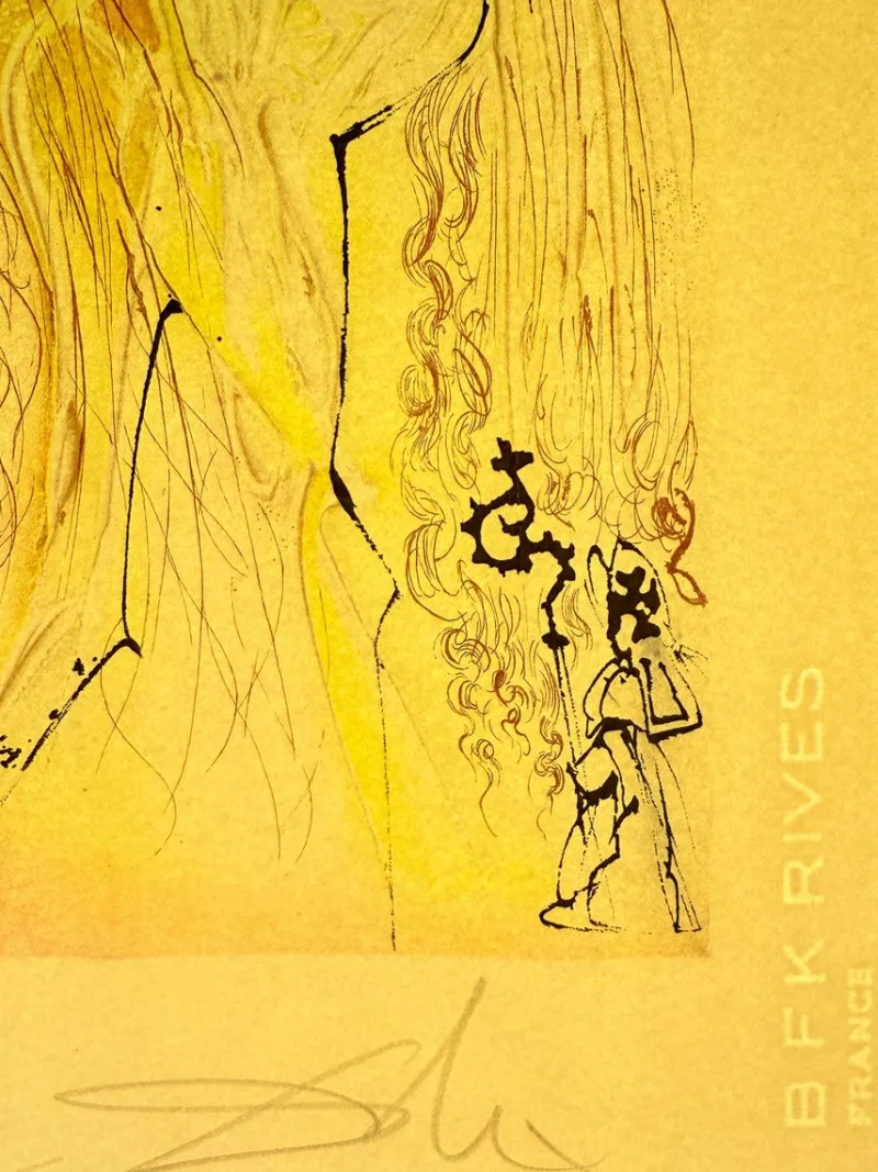 Pamono Salvador Dali, Lady Godiva, 1970, Lithograph> Surrealist