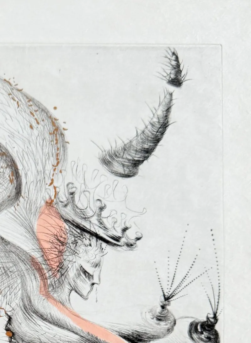Pamono Salvador Dali, Le Démon ailé, 1969, Etching> Surrealist|Prints & Multiples