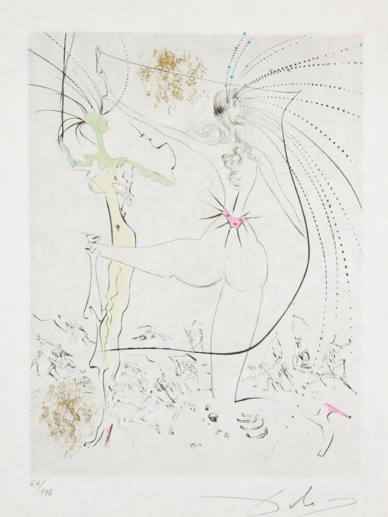Best Pamono Salvador Dali, Les Fesses Piquantes, 1969, Etching