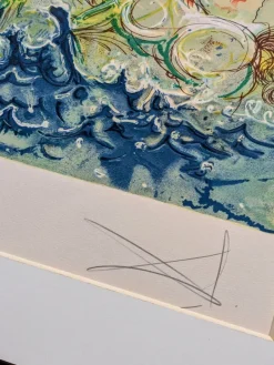 Online Pamono Salvador Dali, Neptune (from Les Chevaux Daliniens Series), 1970, Color Lithograph