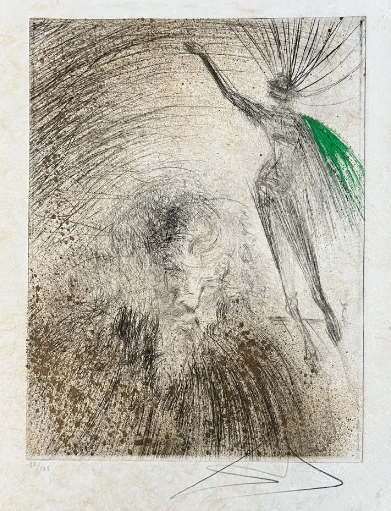 Clearance Pamono Salvador Dali, Old Faust, 1969, Etching