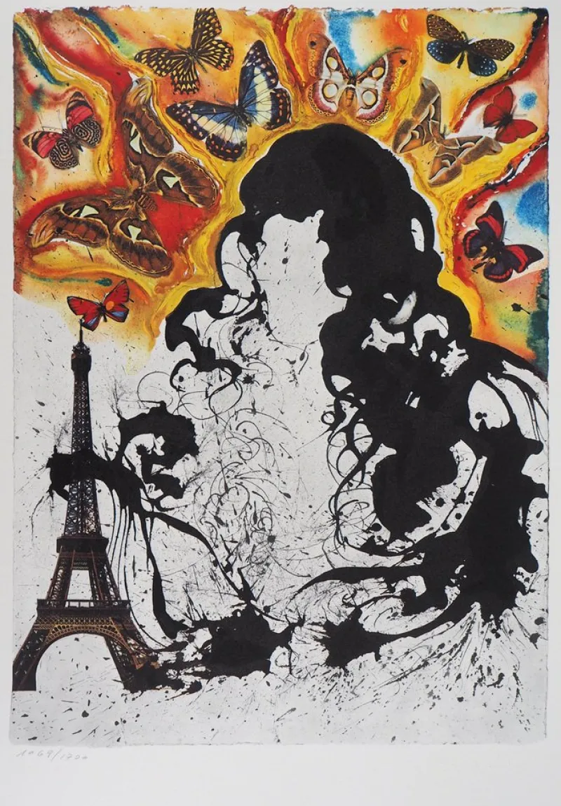 Sale Pamono Salvador Dali, Paris, Butterfly Suite, Original Lithograph