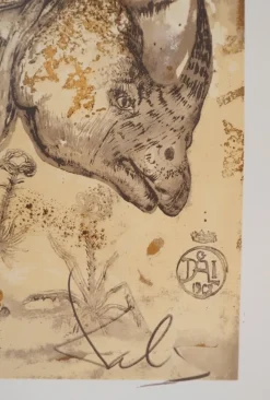 Pamono Salvador Dali, Rhinoceros, Homage to Albrecht Dürer, Lithograph Poster> Posters|Wall Decor