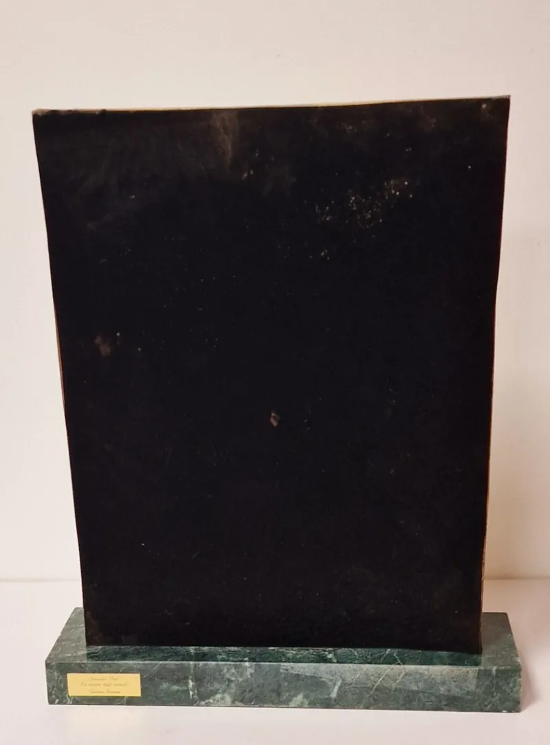 Pamono Salvador Dali, The Birth of Animals, 1978, Galvanised Silver on Marble Base> Mid-Century