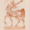 Pamono Salvador Dali, The Centaur, 1964, Original Woodcut> Surrealist