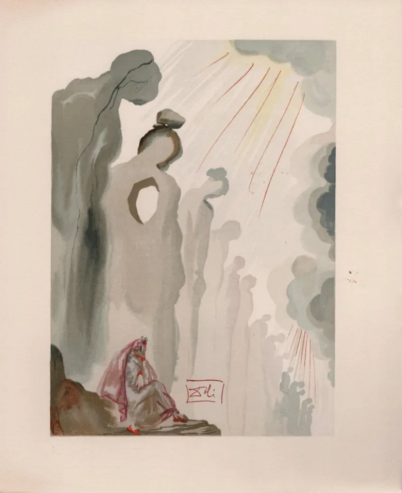 Pamono Salvador Dali, The Second Frame, 1964, Original Woodcut> Surrealist