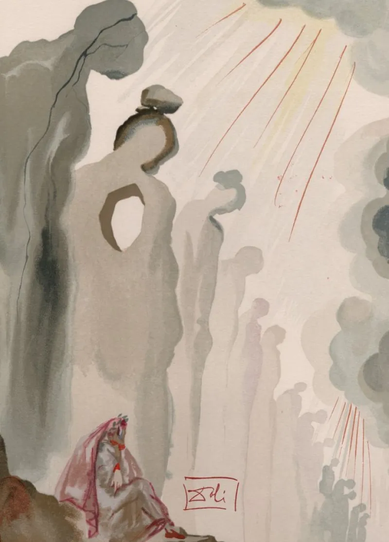 Pamono Salvador Dali, The Second Frame, 1964, Original Woodcut> Surrealist