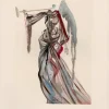 Clearance Pamono Salvador Dali, The Song of the Wise Spirits, 1964, Original Woodcut