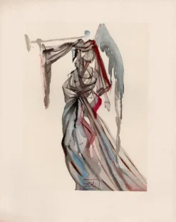 Clearance Pamono Salvador Dali, The Song of the Wise Spirits, 1964, Original Woodcut