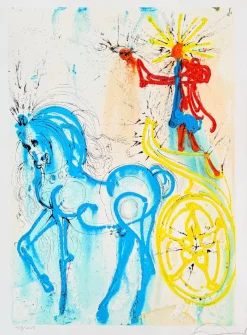 Clearance Pamono Salvador Dali, The Triumphal Horse, 1970, Lithograph