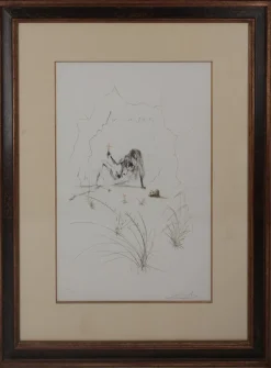 Pamono Salvador Dali, Tristan and Isolde, Vanity, Original Signed Etching
