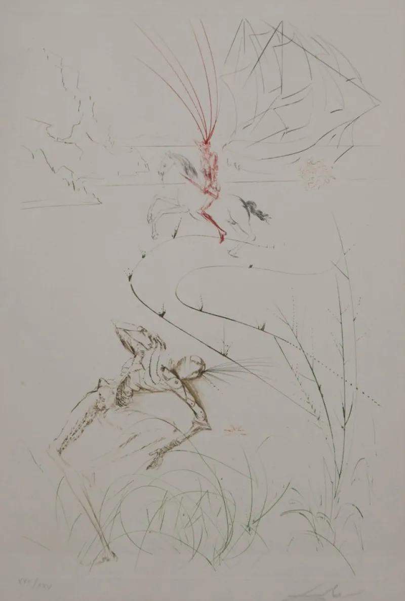 Discount Pamono Salvador Dali, Tristan and Isolde, Vanity, Original Signed Etching