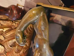 Outlet Pamono Salvator Riolo, Large Art Deco Archer Sculpture, 1920s, Patinated Bronze