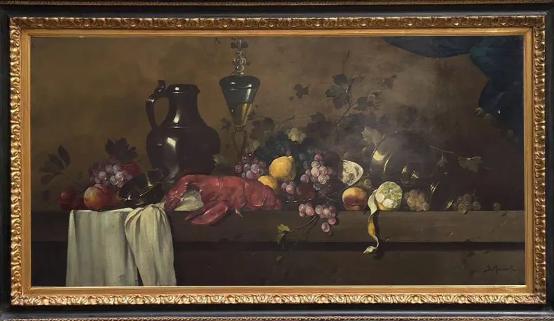Online Pamono Salvatore Marinelli, Italian Still Life, 2008, Oil on Canvas, Framed