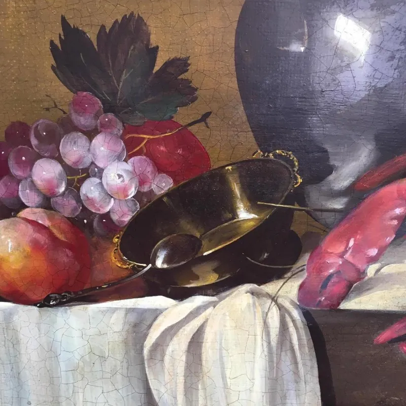 Online Pamono Salvatore Marinelli, Italian Still Life, 2008, Oil on Canvas, Framed