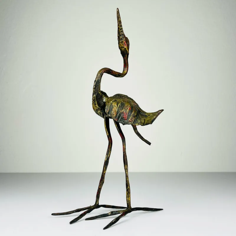 Outlet Pamono Salvino Marsura, Brutalist Sculpture Bird, 1950s, Iron