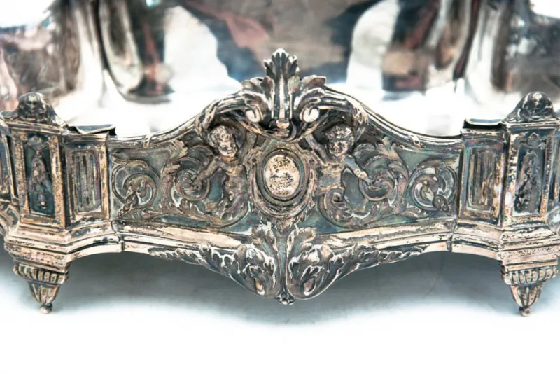 Pamono Sample 925 Planter by Georges Falkenberg, Paris, 1894> Planters And Jardiniere