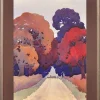 Pamono Samuel Dennis Walley Timmins, The Road That Takes You Home, Staffordshire Countryside Landscape, 1932, Watercolor, Framed> Work On Paper