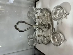 Pamono San Marco Oil Cruet and Salt Shaker in 800 Silver, Set of 2><noscript><img width=