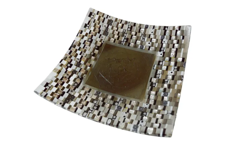 Hot Pamono San Rocco Q20 Murano Glass Plate by Stefano Birello for VéVé Glass