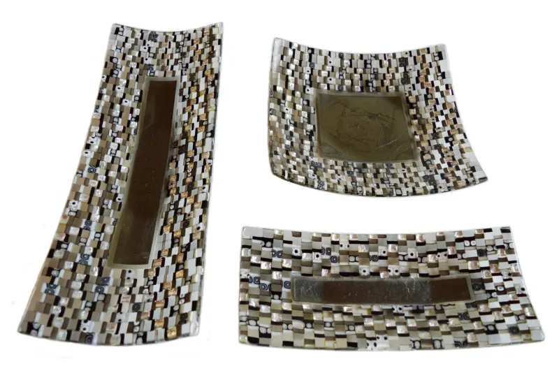 Pamono San Rocco R30 Murano Glass Plate by Stefano Birello for VéVé Glass> Decorative Plates