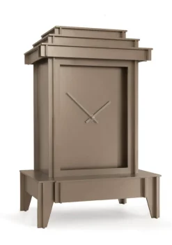 Pamono Sandblasted Stainless Steel One More Time Clock by Kiki Van Eijk & Joost Van Bleiswijk The Exceptional> Clocks