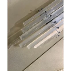 Clearance Pamono Sanded Murano Glass Bars Wall Sconces by Simoeng, Set of 2