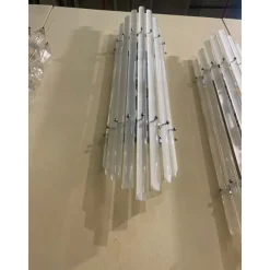 Clearance Pamono Sanded Murano Glass Bars Wall Sconces by Simoeng, Set of 2
