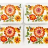 Pamono Santa Catarina Dessert Plates by Schmidt Porcelain, 1970s, Set of 4> Dinner Plates & Bowls
