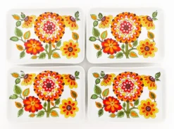 Pamono Santa Catarina Dessert Plates by Schmidt Porcelain, 1970s, Set of 4> Dinner Plates & Bowls