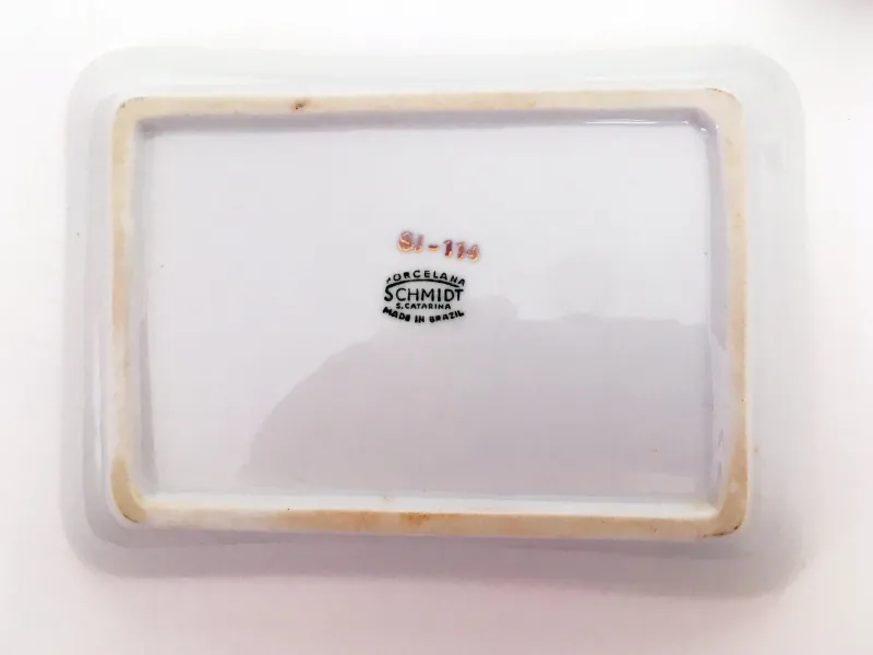 Pamono Santa Catarina Dessert Plates by Schmidt Porcelain, 1970s, Set of 4> Dinner Plates & Bowls