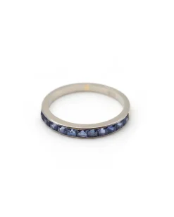 Discount Pamono Sapphire Half Eternity Ring Band
