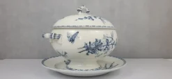 Pamono Sarreguemines Earthenware Soup Tureen, 1890s><noscript><img width=