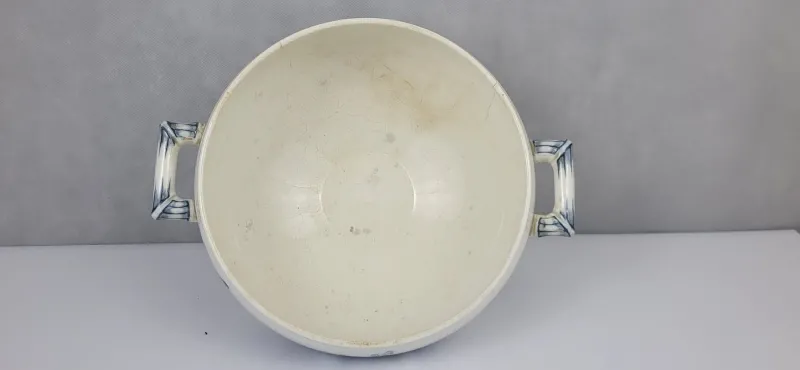 Pamono Sarreguemines Earthenware Soup Tureen, 1890s> Serving Dishes