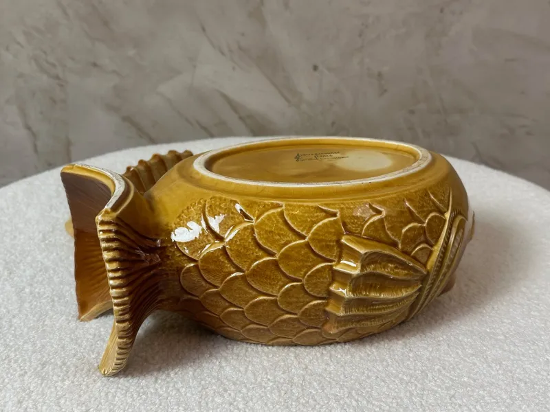 Pamono Sarreguemines Fish Service, 1950, Set of 14