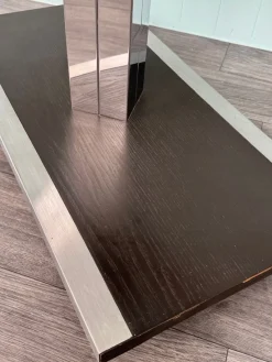 Discount Pamono SAS TV Stand in Steel with Smoked Glass Top from Domustil, 1970s