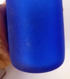 Online Pamono Satin Blue Murano Glass Bottle by Franco Moretti, 1990s
