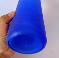 Online Pamono Satin Blue Murano Glass Bottle by Franco Moretti, 1990s