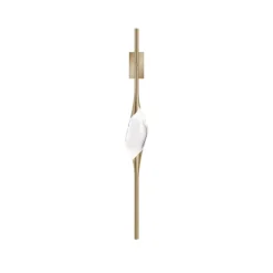 Pamono Satin Brass 12 Wall Sconce by Il Pezzo Mancante> Wall Lights & Sconces