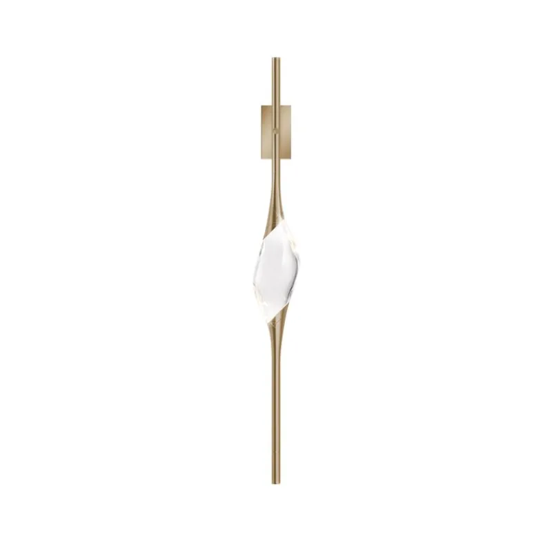 Pamono Satin Brass 12 Wall Sconce by Il Pezzo Mancante> Wall Lights & Sconces