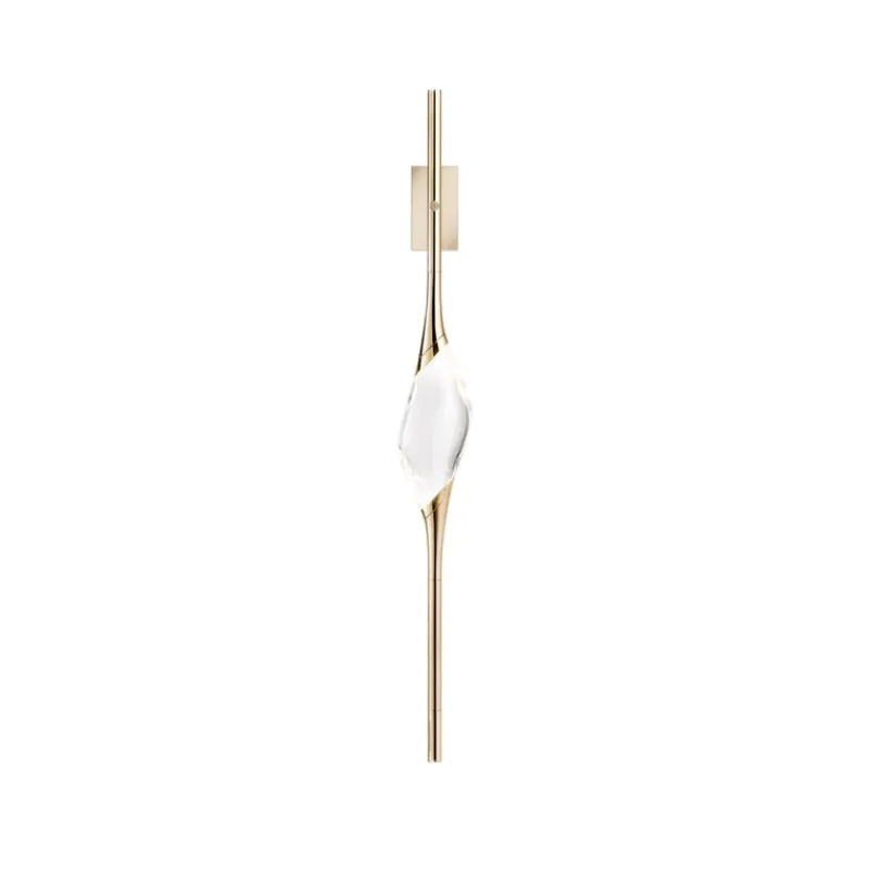 Pamono Satin Brass 12 Wall Sconce by Il Pezzo Mancante> Wall Lights & Sconces