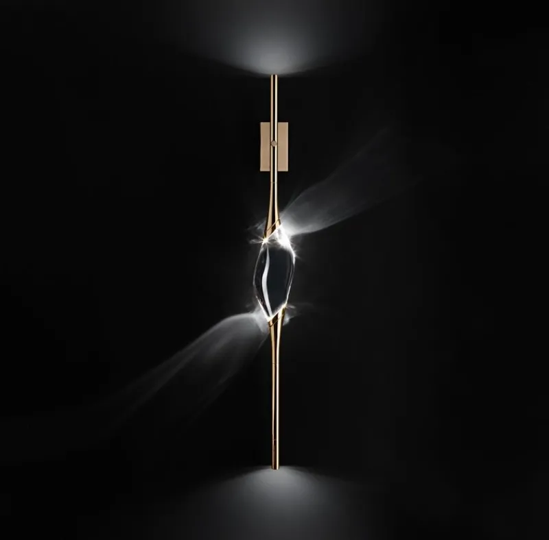 Pamono Satin Brass 12 Wall Sconce by Il Pezzo Mancante> Wall Lights & Sconces