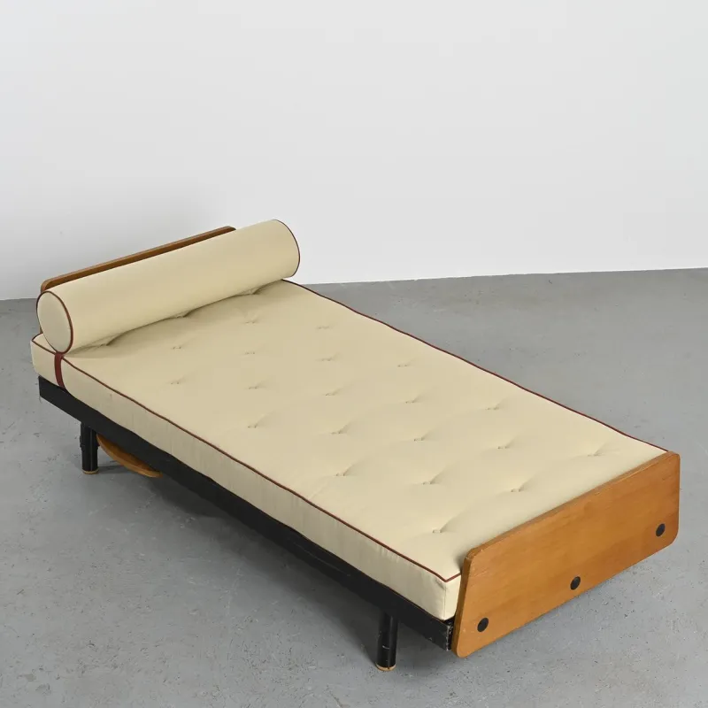 Pamono Scal Bed by Jean Prouvé for Steph Simon, 1960s> Daybeds & Chaises Lounges