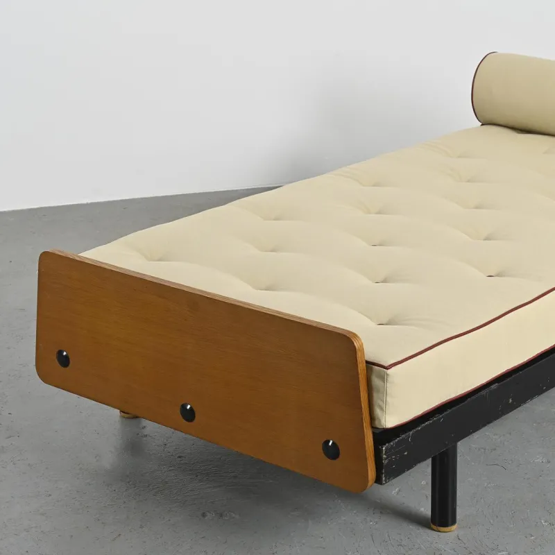 Pamono Scal Bed by Jean Prouvé for Steph Simon, 1960s> Daybeds & Chaises Lounges