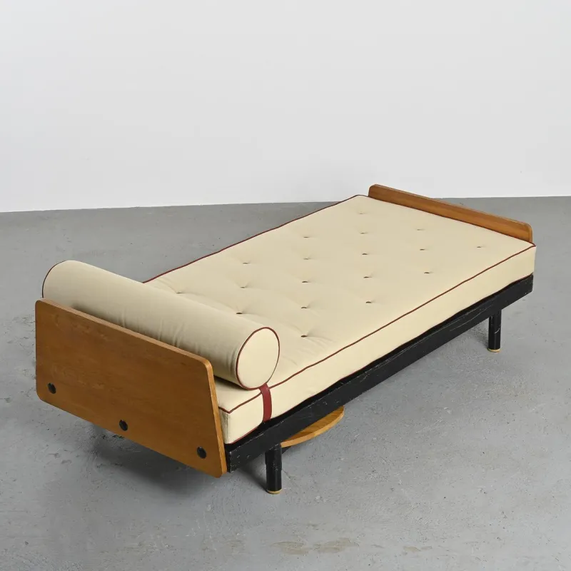 Pamono Scal Bed by Jean Prouvé for Steph Simon, 1960s> Daybeds & Chaises Lounges