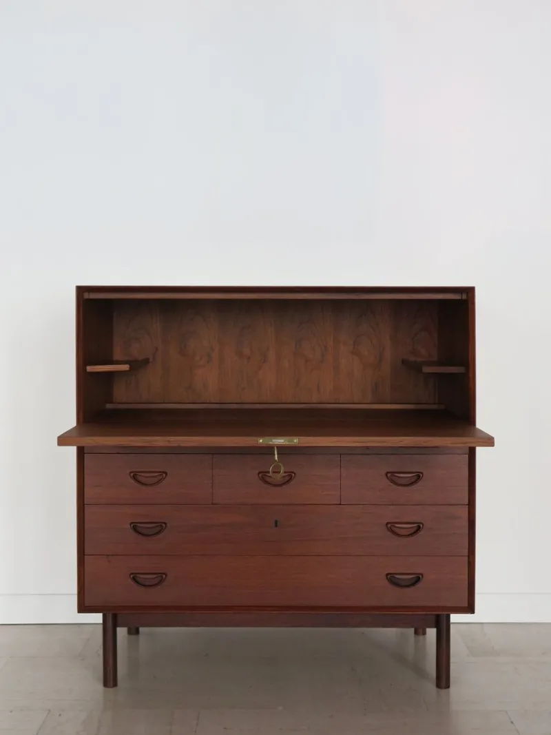 Discount Pamono Scandinavian Bar Cabinet in Teak attributed to Peter Hvidt & Orla Molgaard Nielsen for Søborg Møbelfabrik, 1960s