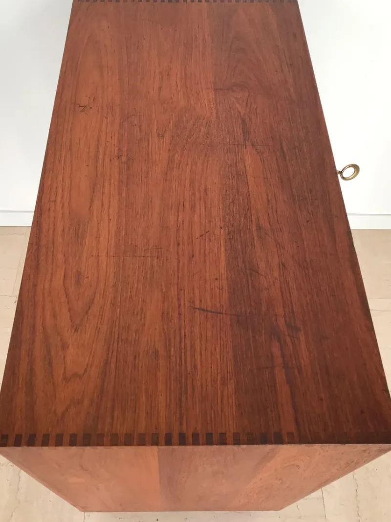 Discount Pamono Scandinavian Bar Cabinet in Teak attributed to Peter Hvidt & Orla Molgaard Nielsen for Søborg Møbelfabrik, 1960s