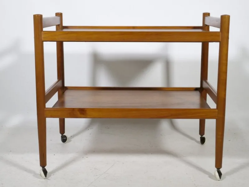 Pamono Scandinavian Bar Wagon in Teak, 1960s> Serving Bar Carts & Trolleys