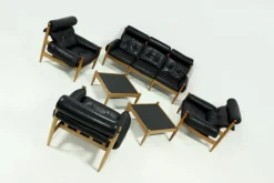 Pamono Scandinavian Coffee Table in Oak and Slate by Eric Merthen for Ire Möbler, 1960s><noscript><img width=